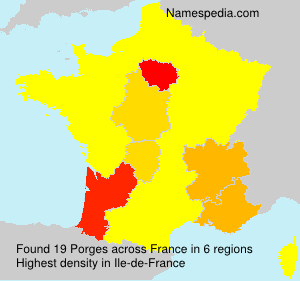 Surname Porges in France