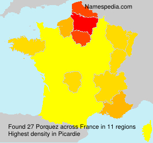 Surname Porquez in France