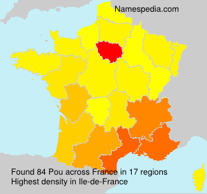 Surname Pou in France