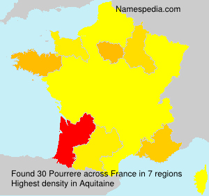 Surname Pourrere in France