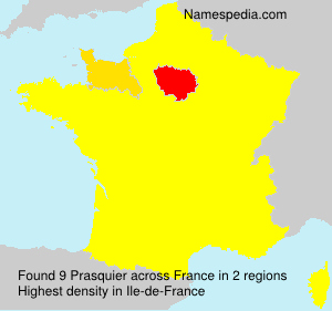 Surname Prasquier in France Surname Prasquier in France