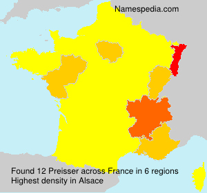 Surname Preisser in France