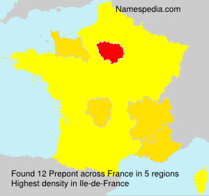 Surname Prepont in France Surname Prepont in France