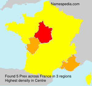 Surname Prex in France