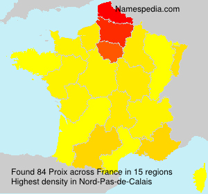 Surname Proix in France