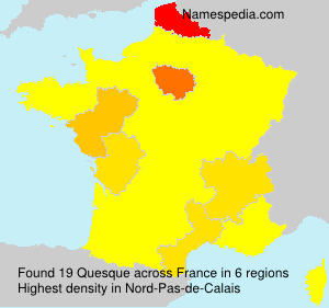 Surname Quesque in France