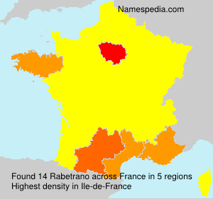 Surname Rabetrano in France
