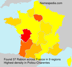 Surname Rabion in France