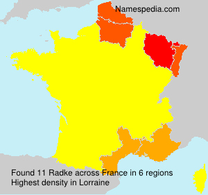 Surname Radke in France