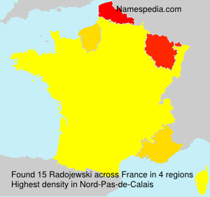Surname Radojewski in France
