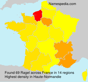 Surname Ragel in France