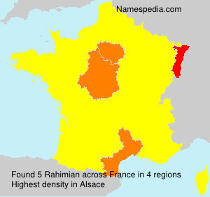 Surname Rahimian in France