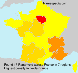 Surname Ranarivelo in France