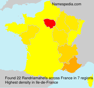 Surname Randriamahefa in France
