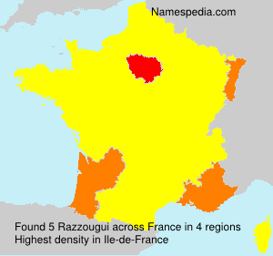 Surname Razzougui in France Surname Razzougui in France
