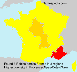 Surname Rebika in France