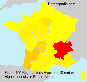 Surname Regat in France