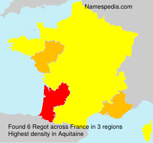 Surname Regot in France