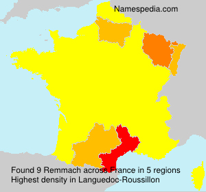 Surname Remmach in France Surname Remmach in France