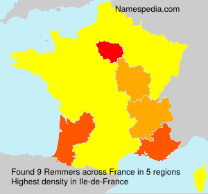 Surname Remmers in France
