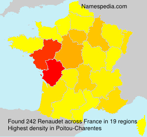 Surname Renaudet in France