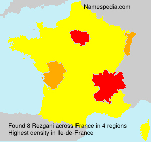Surname Rezgani in France