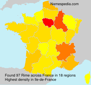 Surname Rime in France
