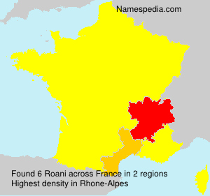 Surname Roani in France