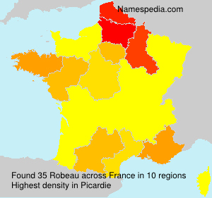 Surname Robeau in France
