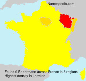Surname Rodermann in France