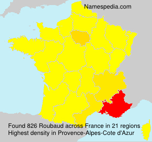 Surname Roubaud in France