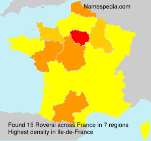 Surname Roversi in France