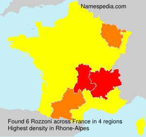 Surname Rozzoni in France