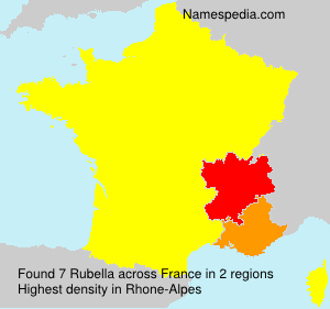 Surname Rubella in France