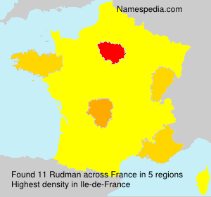 Surname Rudman in France