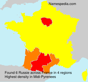 Surname Russie in France