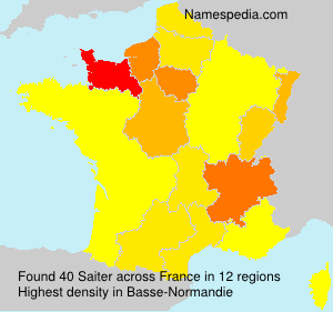 Surname Saiter in France