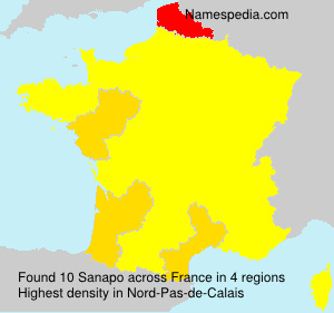 Surname Sanapo in France