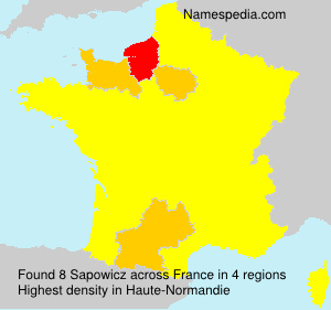 Surname Sapowicz in France Surname Sapowicz in France