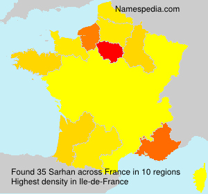 Surname Sarhan in France