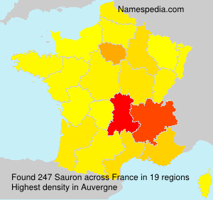 Surname Sauron in France