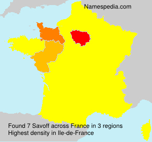 Surname Savoff in France