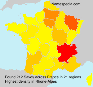 Surname Savoy in France