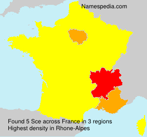 Surname Sce in France