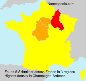 Surname Schmittler in France