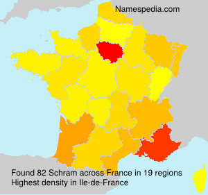 Surname Schram in France