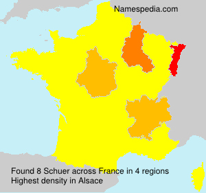 Surname Schuer in France