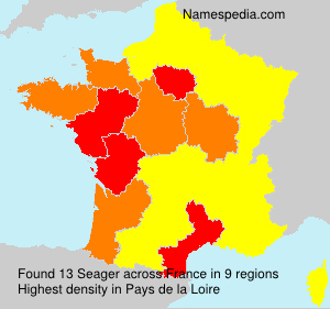 Surname Seager in France