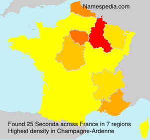 Surname Seconda in France
