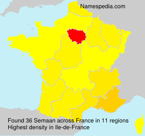 Surname Semaan in France